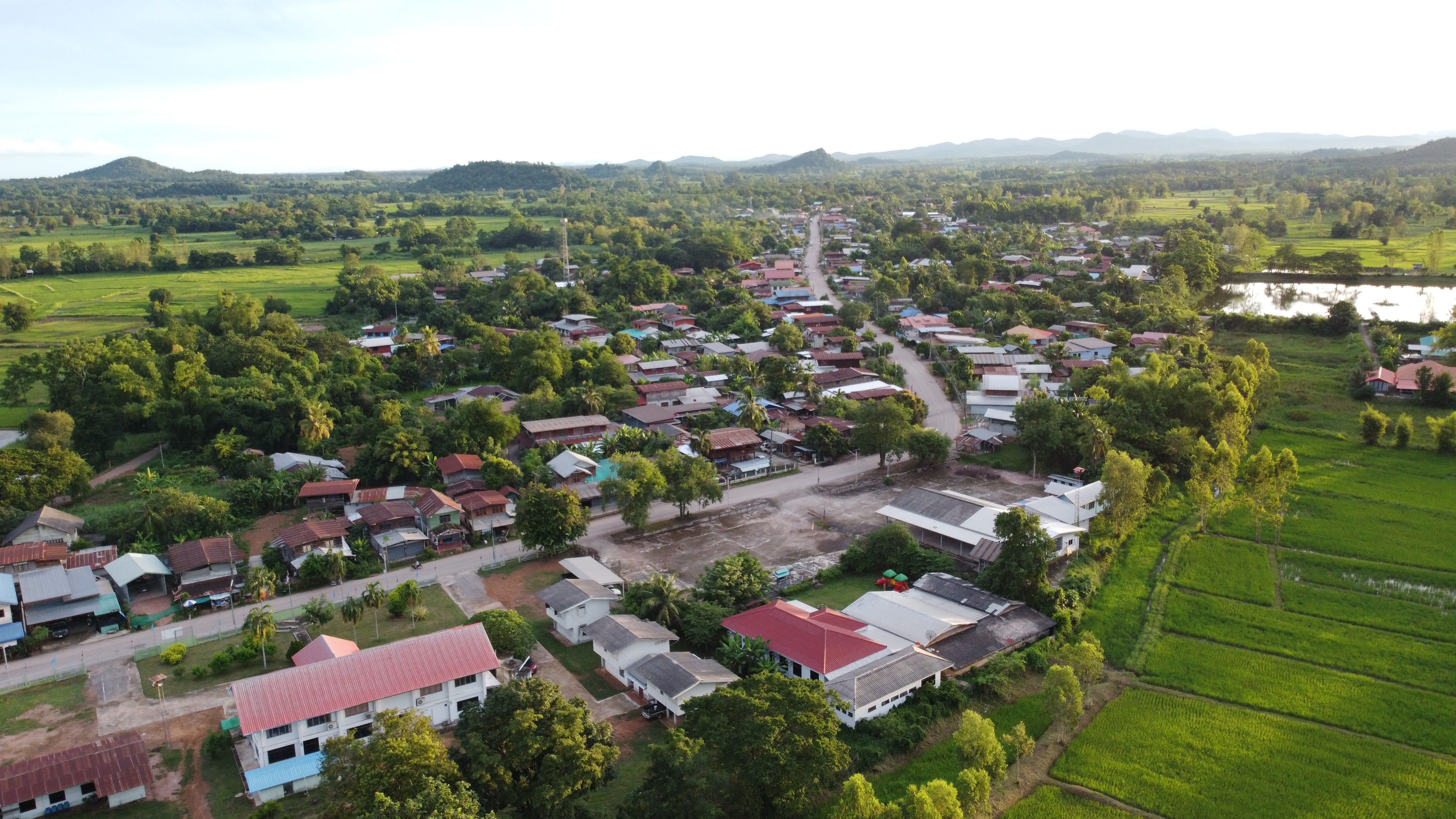 Aerial view of Gram Panchayat Yetgaon